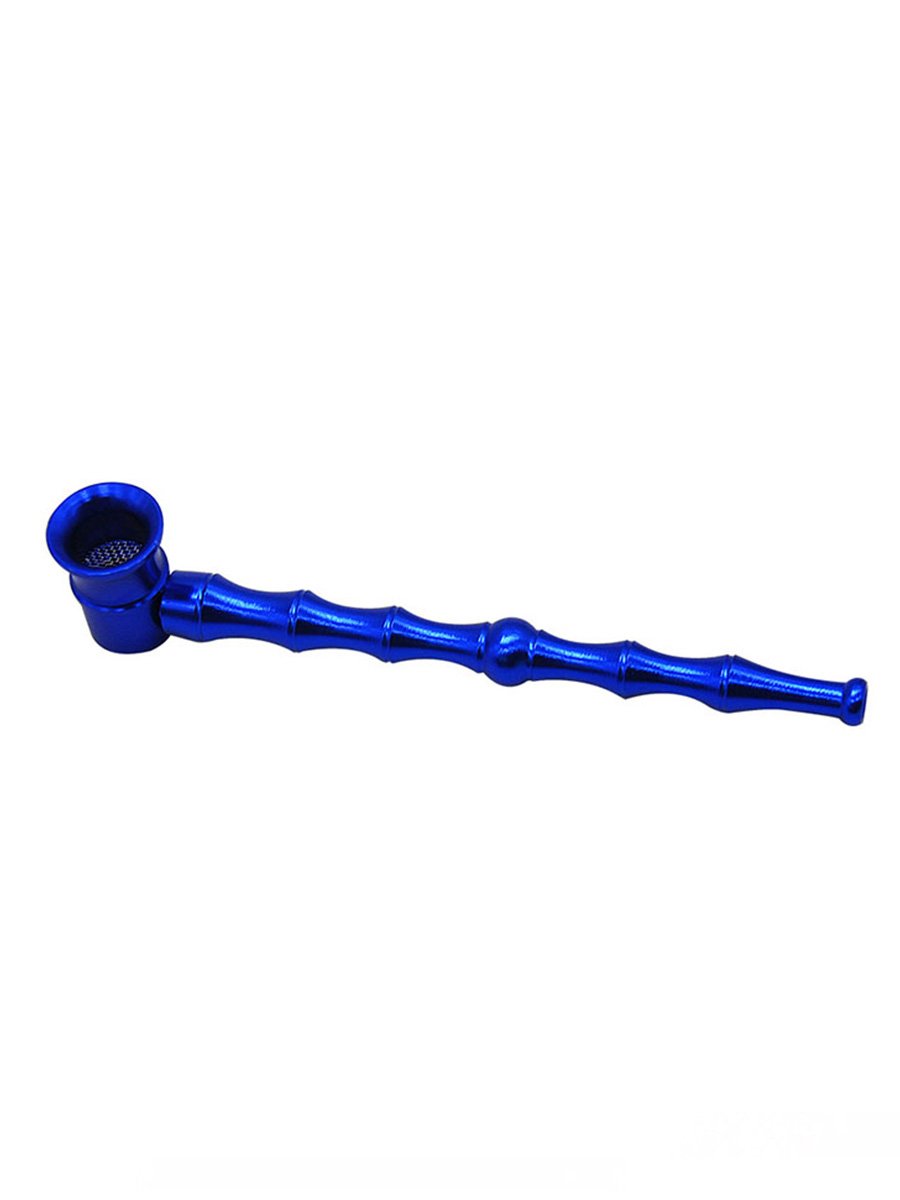Bamboo Shape Metal Smoke Pipe, Color: Gold, 5 image
