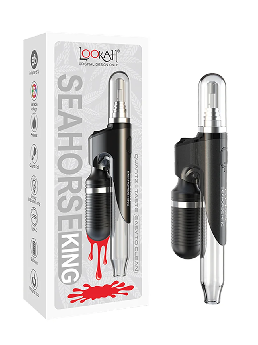 LOOKAH Seahorse King Electric Nectar Collector | Dab Pen & Wax Pen, Color: Green, 11 image LOOKAH Seahorse King Electric Nectar Collector | Dab Pen & Wax Pen, Color: Green, 11 image