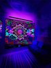 Datura Black Light UV Tapestry, Size: 37.40x28.74inch
