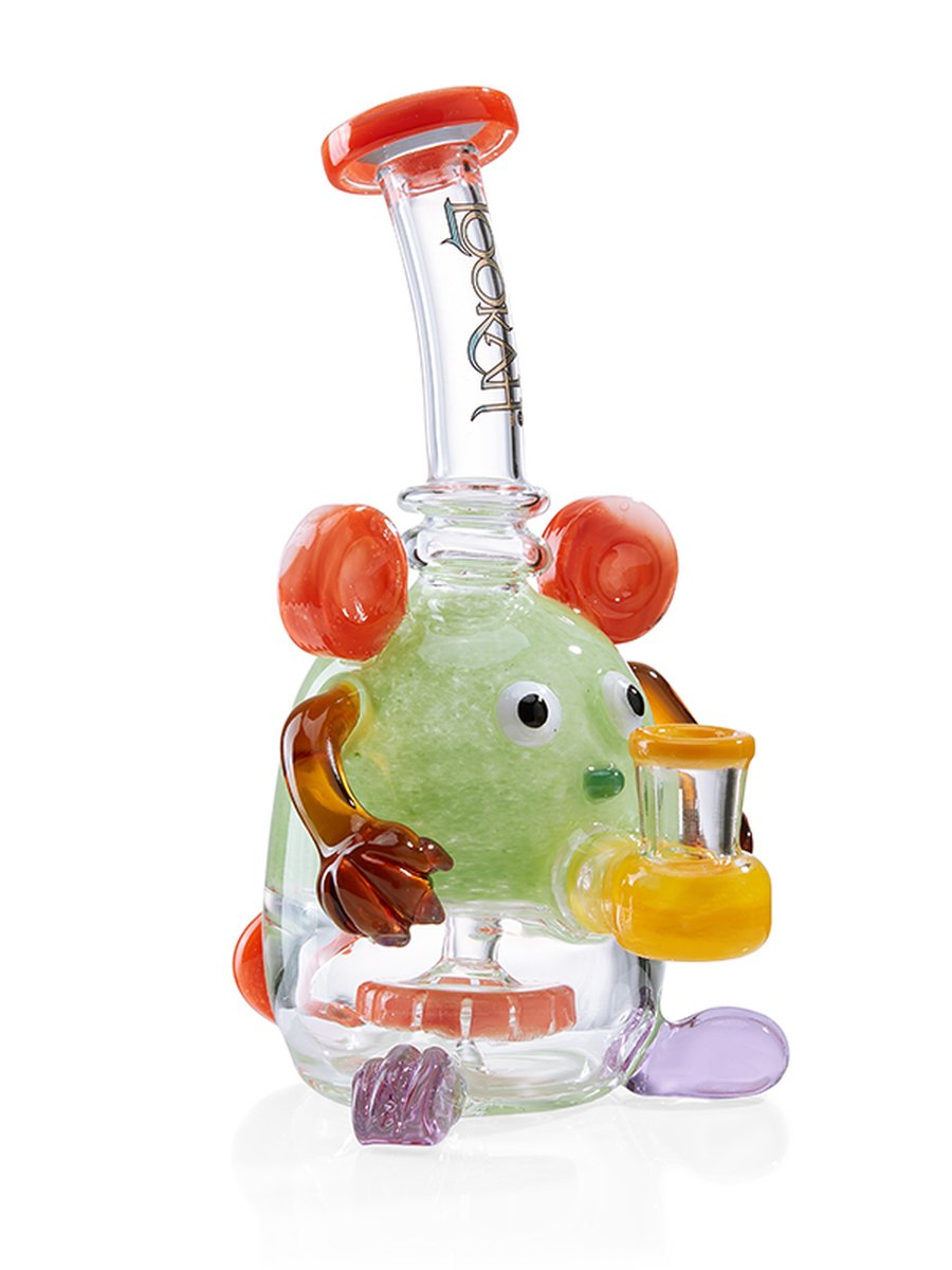 8" Apple Mickey Bong, Colors: Yellow, 3 image 8" Apple Mickey Bong, Colors: Yellow, 3 image