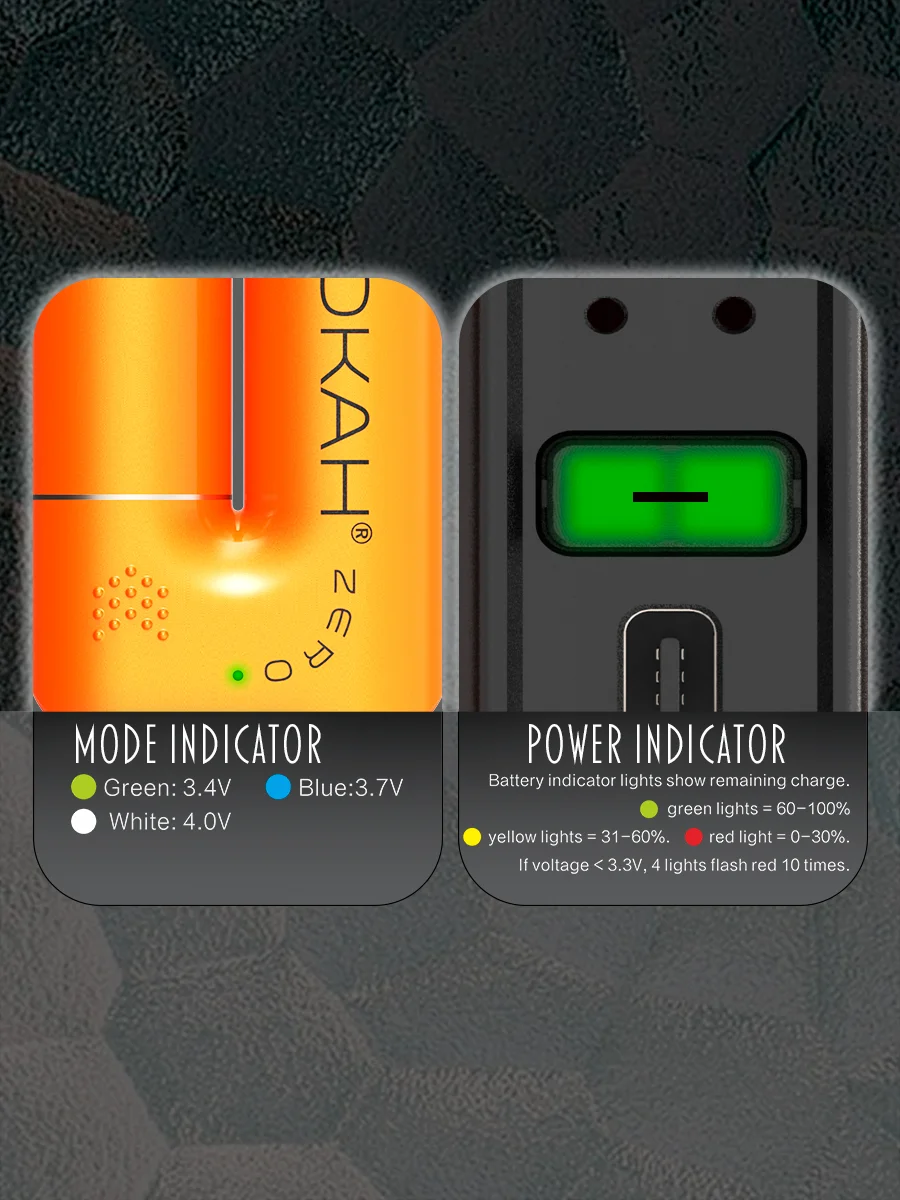 LOOKAH Zero Discreet Cart Battery | 510 Thread Battery, Color: Orange, 3 image LOOKAH Zero Discreet Cart Battery | 510 Thread Battery, Color: Orange, 3 image