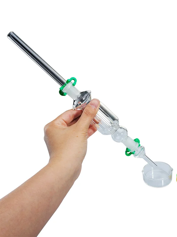 2PCS Flowers Glass Bubbler Nectar Collector Kit