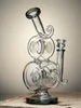 Spiral Design Multi-Chamber Glass Bong