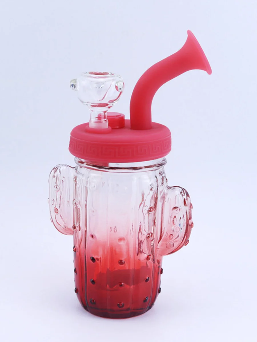 Cactus Silicone Bong Red Cactus Silicone Bong Red