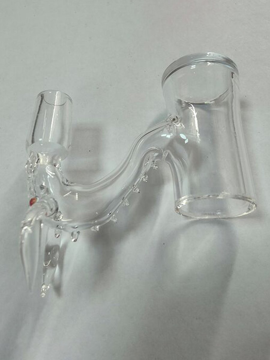 14 mm Double Seahorse Transparent Dab Nail2 14 mm Double Seahorse Transparent Dab Nail2