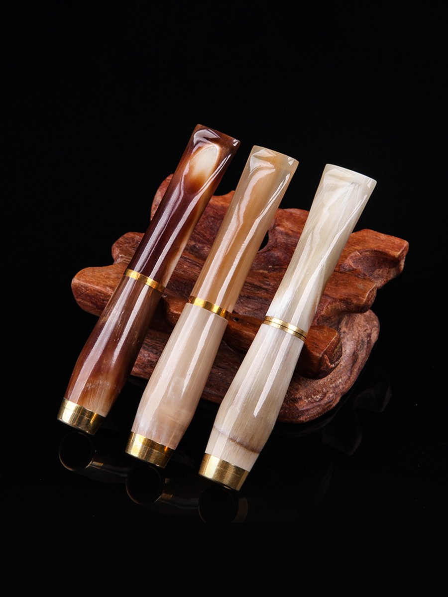 Yak Horn Chillum Pipe Yak Horn Chillum Pipe