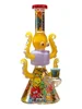 Lookah 10" Cute Lookah Octopus Glass Beaker Bong, Color: Orange Lookah 10" Cute Lookah Octopus Glass Beaker Bong, Color: Orange