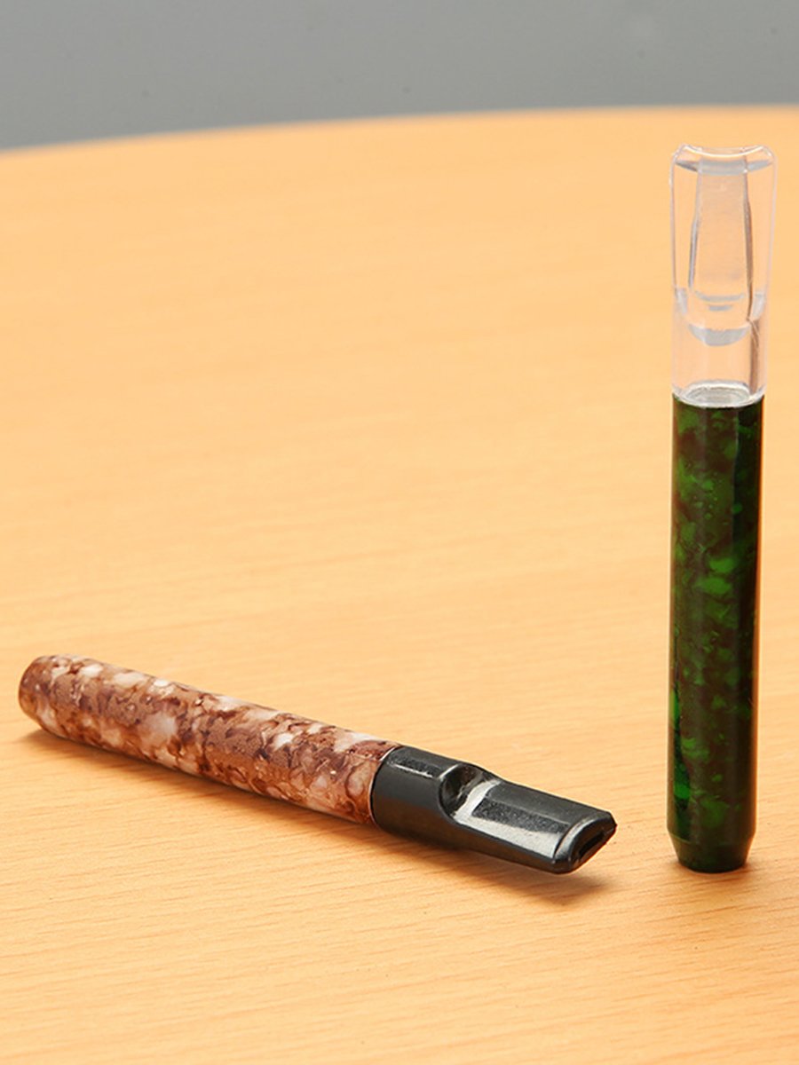 Colorful Floral Chillum Pipe Scene Colorful Floral Chillum Pipe Scene