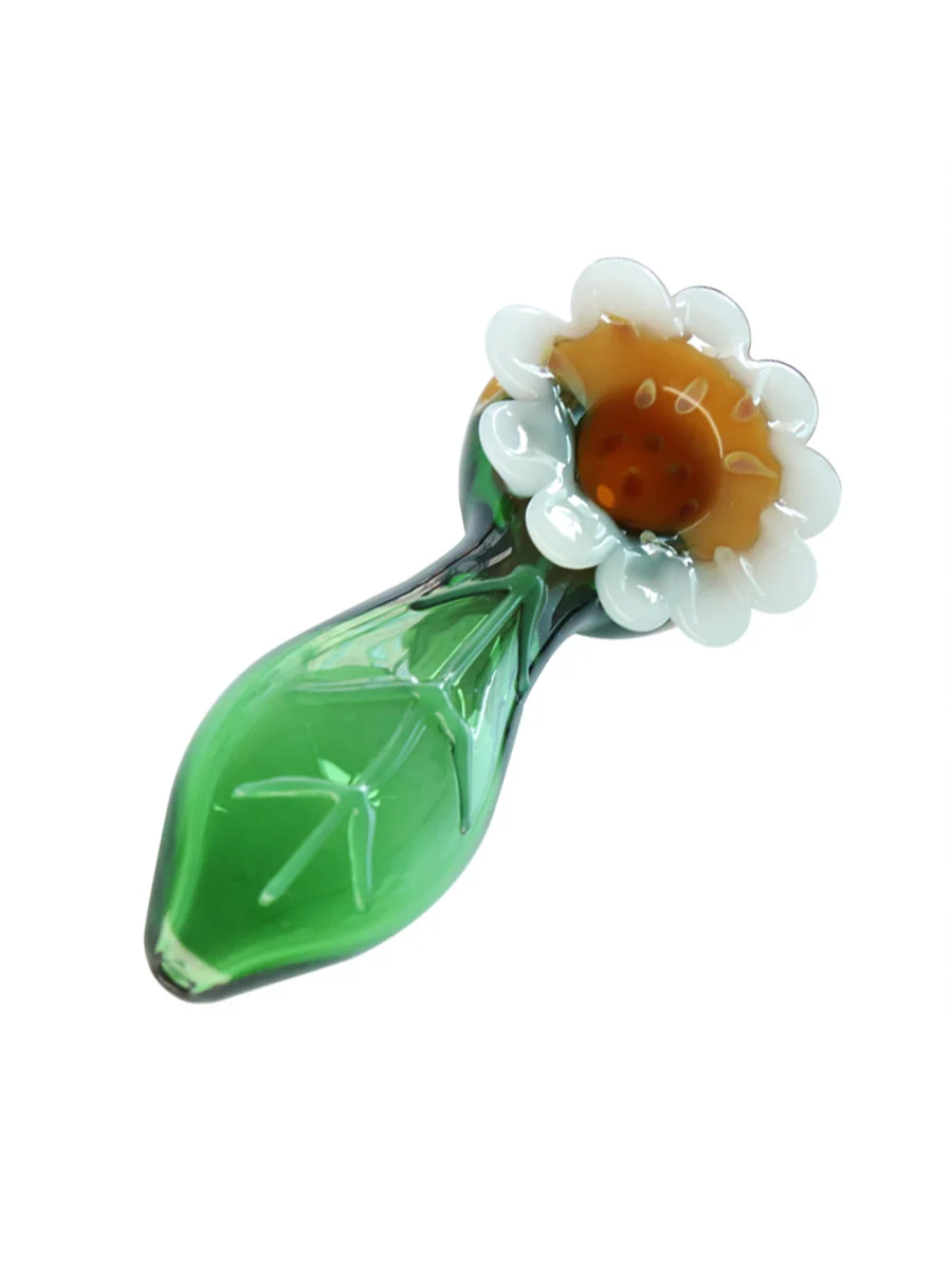 Sunflower Glass Pipe Detail