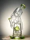 11.4" Dual-Chamber with Tree Perc Bong, Colors: Lemon Green