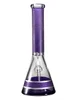 15" Big Mom Religion Engraved Beaker Glass Bong, Color: Purple, 4 image 15" Big Mom Religion Engraved Beaker Glass Bong, Color: Purple, 4 image