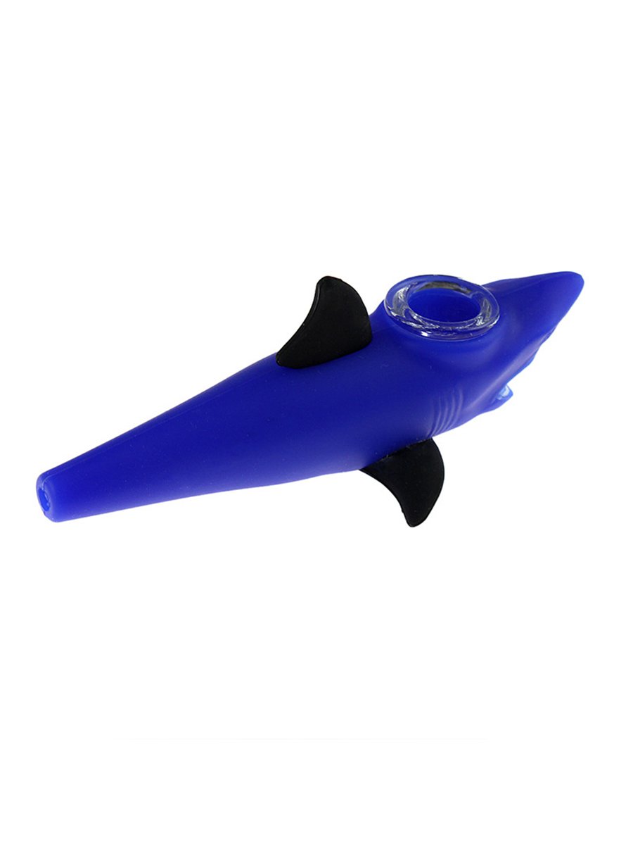 Blue Shark Silicone Pipe Blue Shark Silicone Pipe