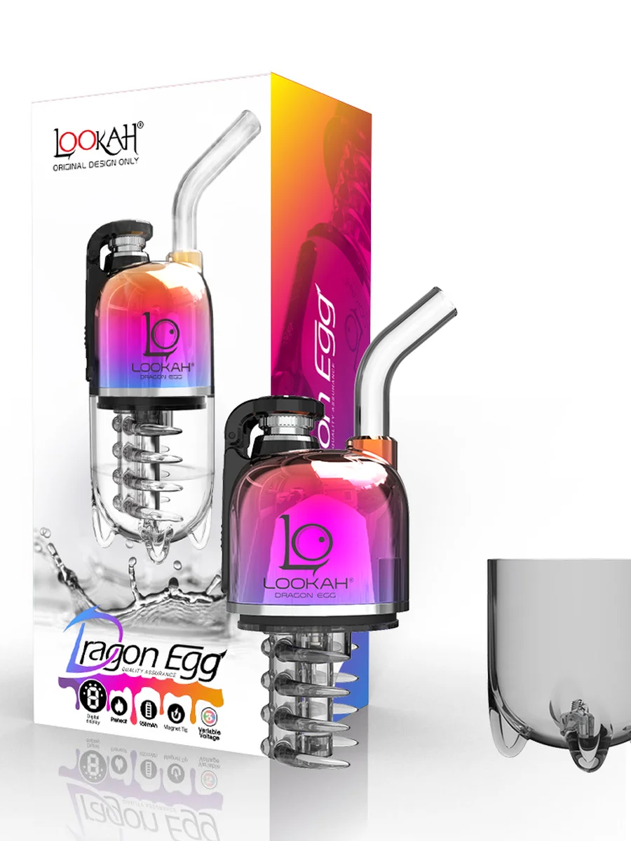 LOOKAH Dragon Egg Portable Electric Dab Rig, Color: Orange, 17 image LOOKAH Dragon Egg Portable Electric Dab Rig, Color: Orange, 17 image