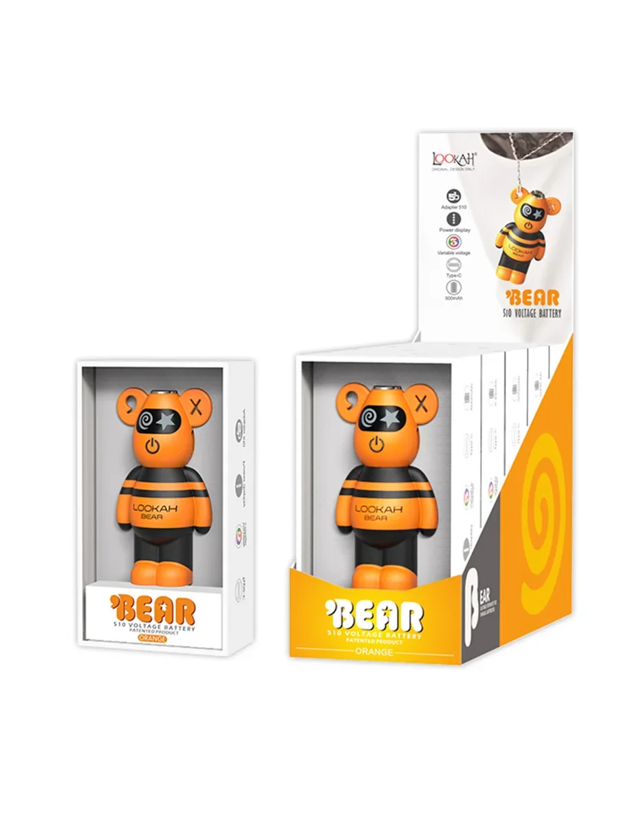 Lookah BEAR Battery 510 Vape orange Lookah BEAR Battery 510 Vape orange