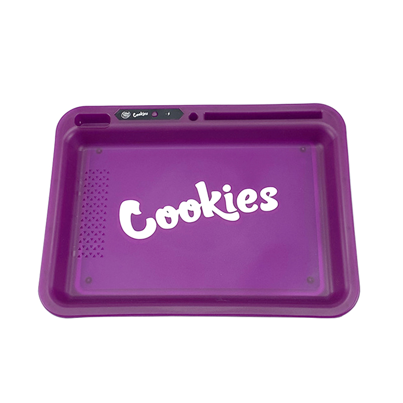 Rounded Corner LED Light-Up Rolling Tray