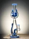 Lookah Bong 12" Showerhead Perc Elegant Cat Water Pipe, Colors: Blue