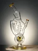 Lookah Bong 16" Spiral 2 Drum Percs Recycle Water Pipe, Colors: Milk Green, 4 image Lookah Bong 16" Spiral 2 Drum Percs Recycle Water Pipe, Colors: Milk Green, 4 image