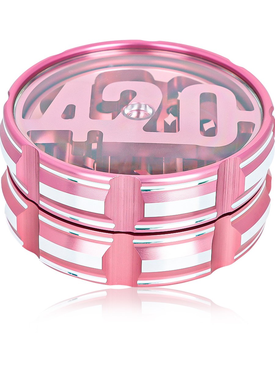 4-Ply Invisible Herb Grinder, Color: Blue