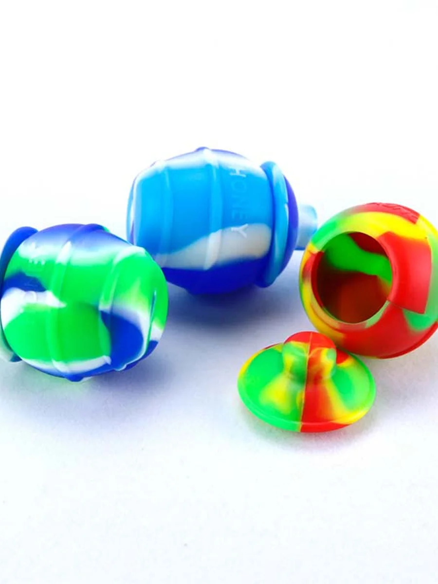 2pcs Honey Pots Silicone Container, 3 image 2pcs Honey Pots Silicone Container, 3 image