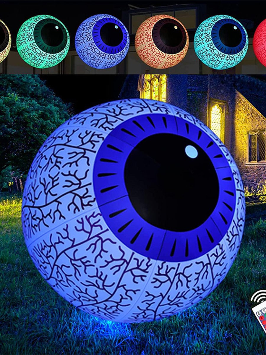 Halloween Inflatable LED Remote-Controlled Glow Eyes Halloween Inflatable LED Remote-Controlled Glow Eyes