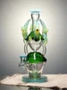 Lookah 10" Cool colorful Ox horn Glass Bong, Color: Green, 6 image Lookah 10" Cool colorful Ox horn Glass Bong, Color: Green, 6 image