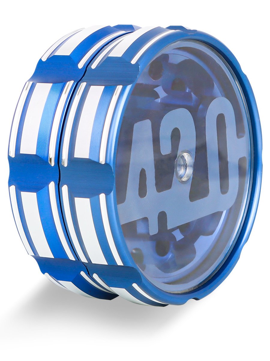 4-Ply Invisible Herb Grinder, Color: Blue, 4 image