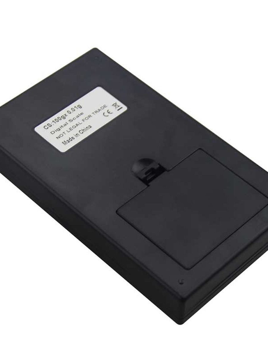Digital Pocket Scale 100g by 0.01g Back Digital Pocket Scale 100g by 0.01g Back