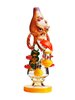 Lookah Bong 10.5 " Cool Skull Bone Glass Bong - Orange, Colors: Orange, 9 image