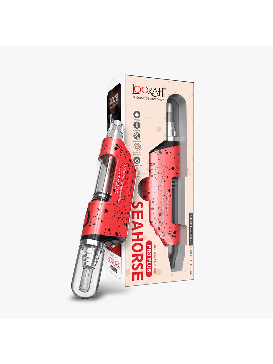 Seahorse Pro Plus Dab Pen Kit Red-Black Spatter Seahorse Pro Plus Dab Pen Kit Red-Black Spatter