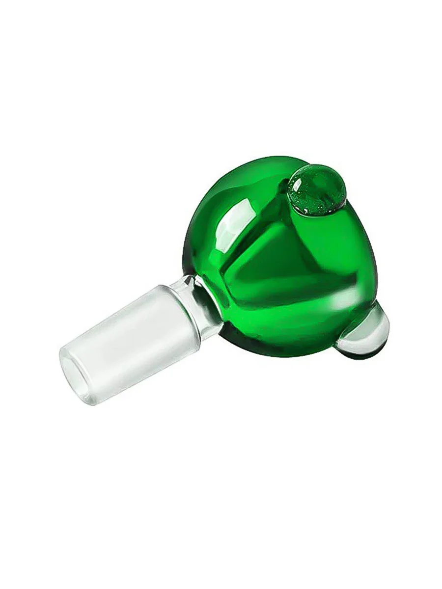 2PCS 14MM Mushroom Glass Bong Bowl with Glass Marbles 2PCS 14MM Mushroom Glass Bong Bowl with Glass Marbles