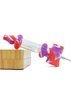 Silicone 2-in-1 Bubbler Pipe Nectar Collector purple red