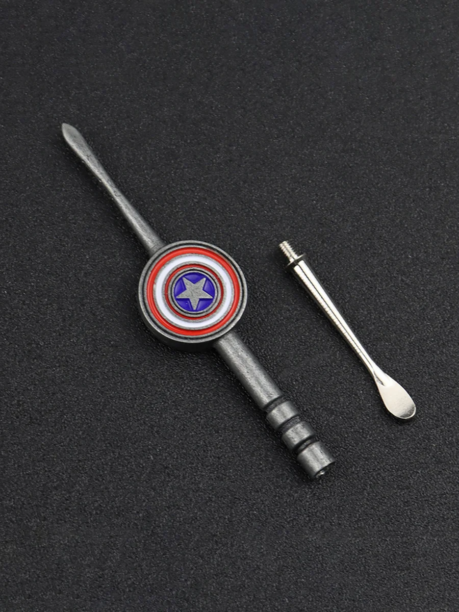 2pcs Captain America Dab Tools Gray