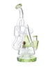 premium classy taper bong clear green side premium classy taper bong clear green side