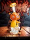 Lookah Rig 7&quot; Mini Nerdy Owl Dab Rig yellow