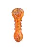 Orange Girly Clear Dotted Glass Pipe
