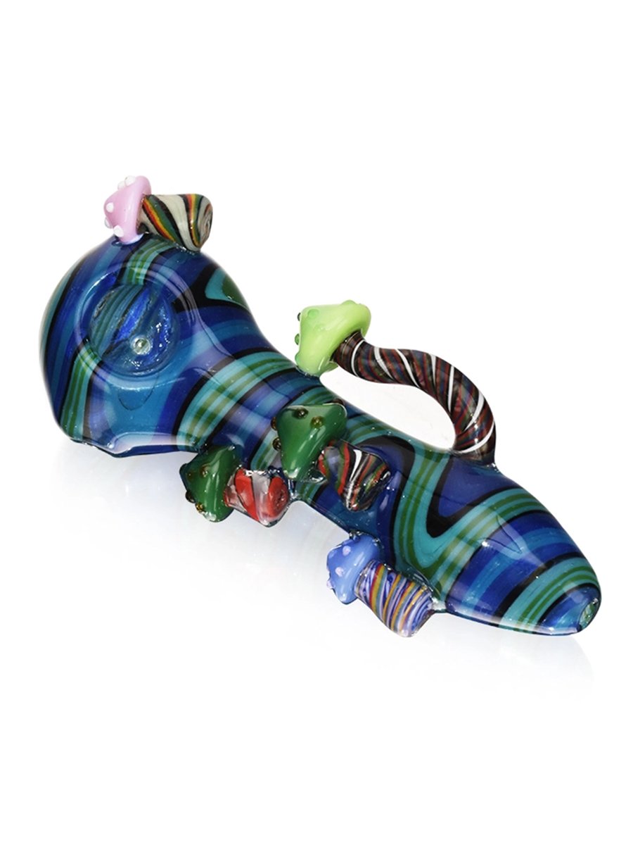 Color Spiral Mushroom Glass Pipe Color Spiral Mushroom Glass Pipe