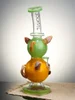 Green  Cute Double Piggy Dab Rig3