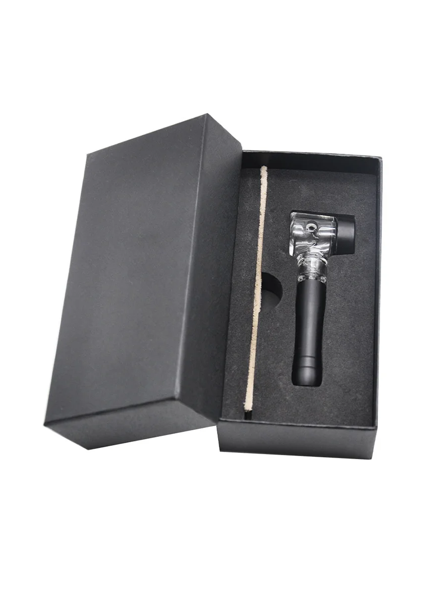 Metal Glass Sherlock Hand Pipe5