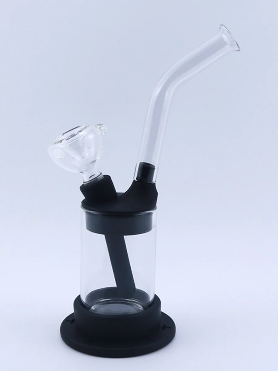 Long Spout Silicone Bong BLACK Long Spout Silicone Bong BLACK