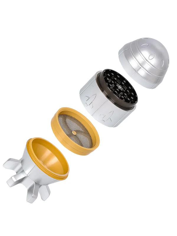 4-Layer Rocket-Shaped Zinc Alloy Herb Grinder 2 4-Layer Rocket-Shaped Zinc Alloy Herb Grinder 2