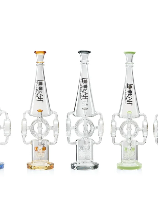 19.8"  Large Tree Perc Recycler Glass Bong