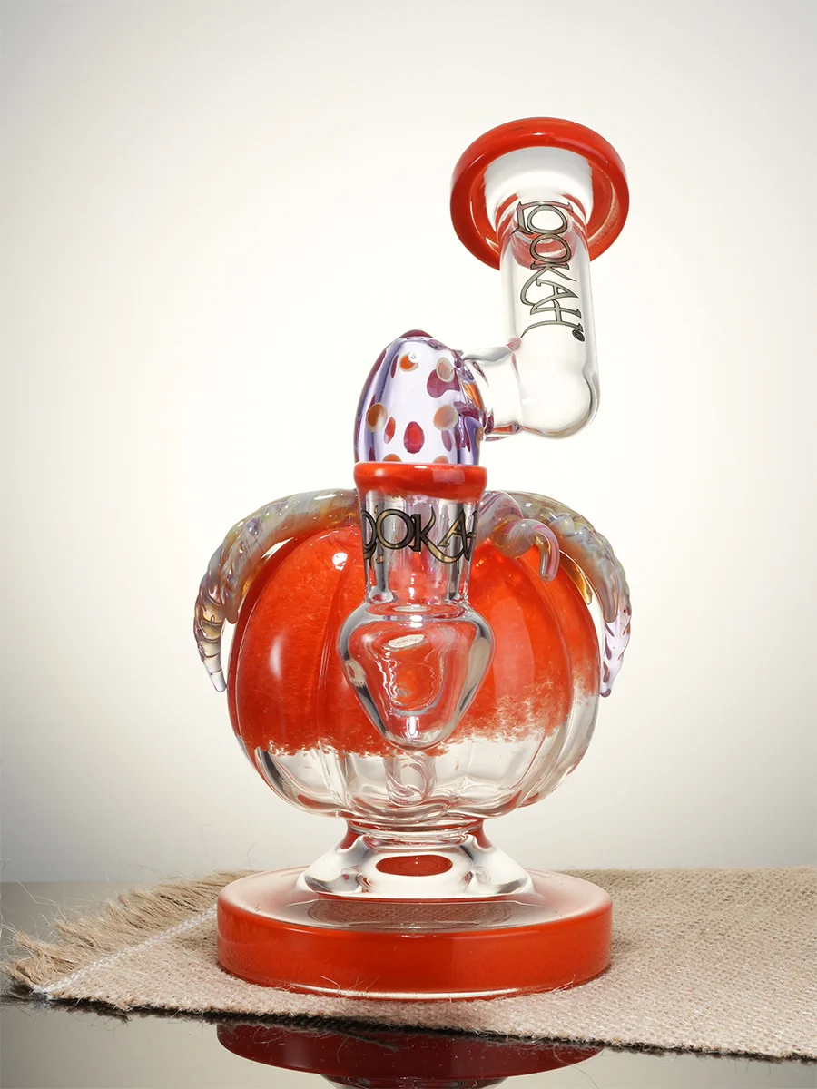 Lookah Rig 7.5" Strawberry Glass Dab Rig, Colors: Orange Lookah Rig 7.5" Strawberry Glass Dab Rig, Colors: Orange