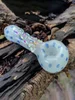 Blue Dot Butterfly Glass Pipe
