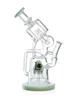 efficient recycler portable bong green