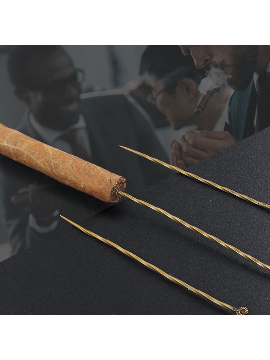 Retro Brass Cigar Pin, Type: Dragonfish , 6 image Retro Brass Cigar Pin, Type: Dragonfish , 6 image