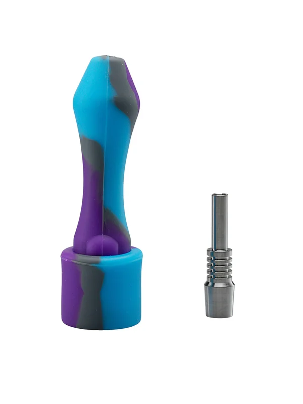 Mini Silicone Nectar Collector with 10mm Titanium Tip