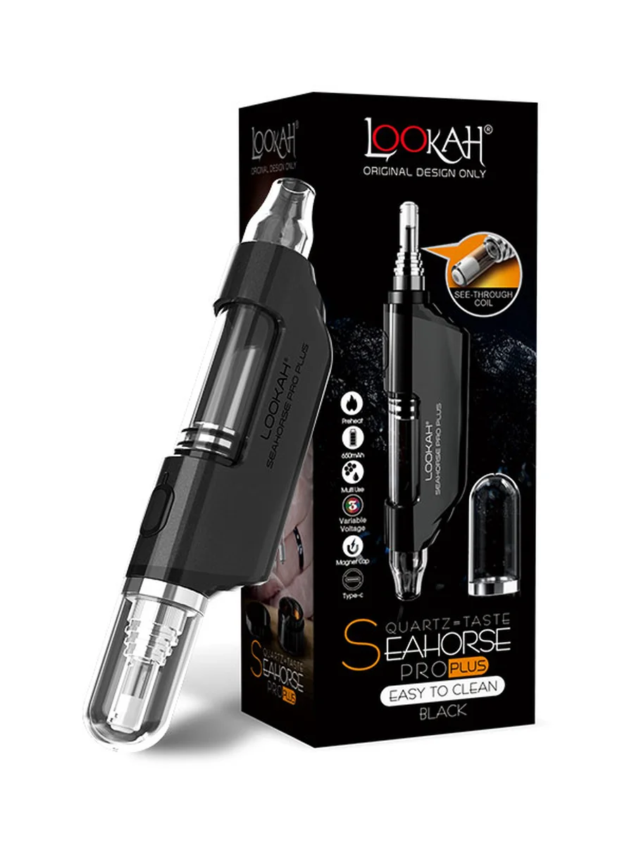 Lookah Seahorse Pro Plus Best Seller Electric Dab Straw Wax Pen Kit, Color: Red, 15 image