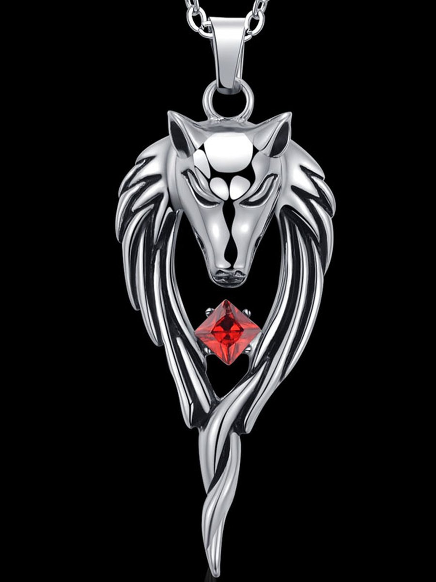 Wolf Head Totem Pendant, 3 image Wolf Head Totem Pendant, 3 image