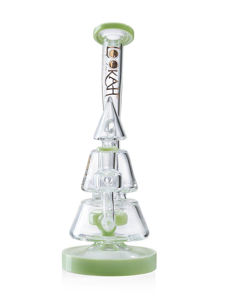 mesmerizing clear pyramid bong green mesmerizing clear pyramid bong green