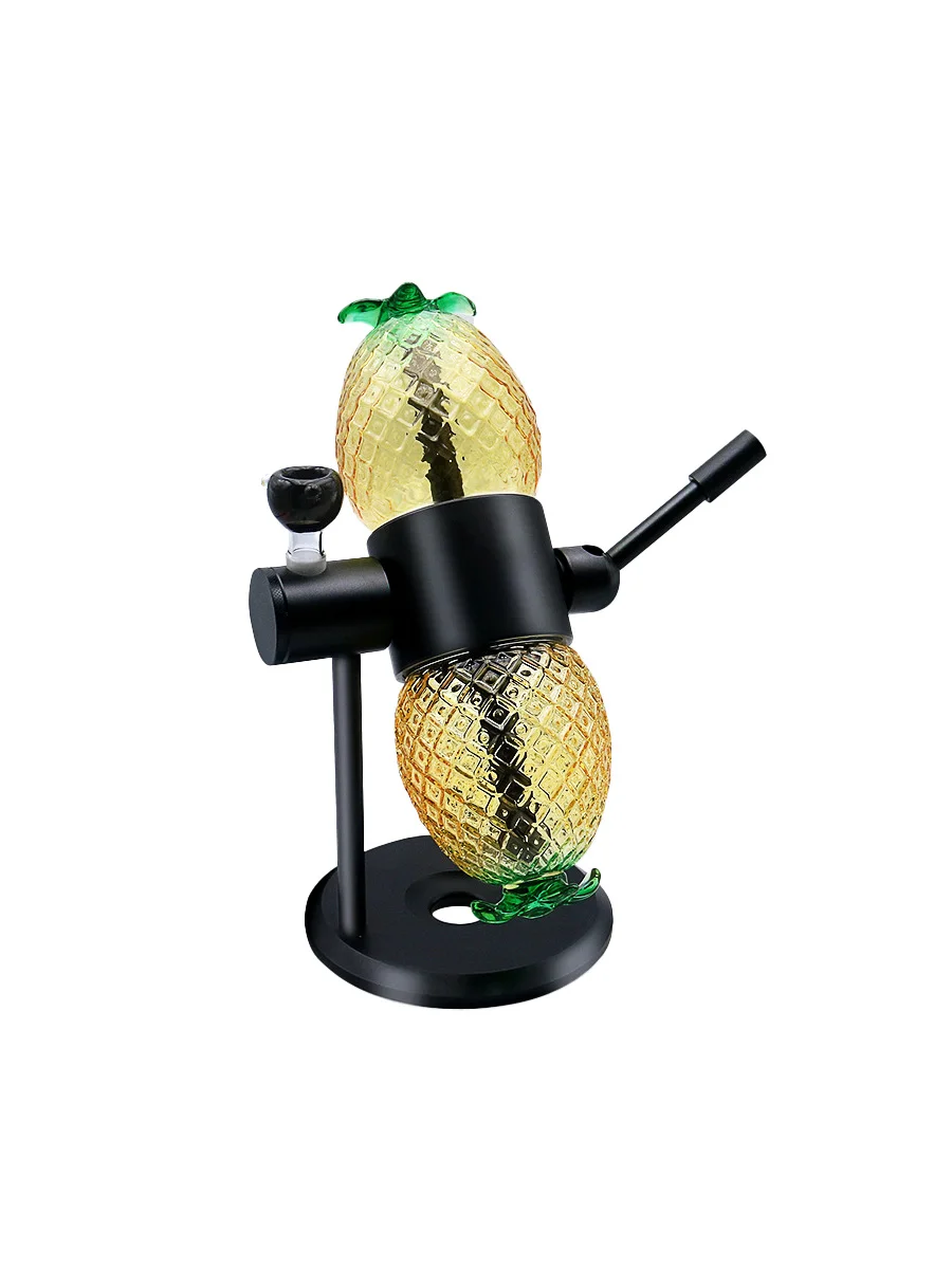 Pineapple Rotatable Gravity Bong Black Pineapple Rotatable Gravity Bong Black